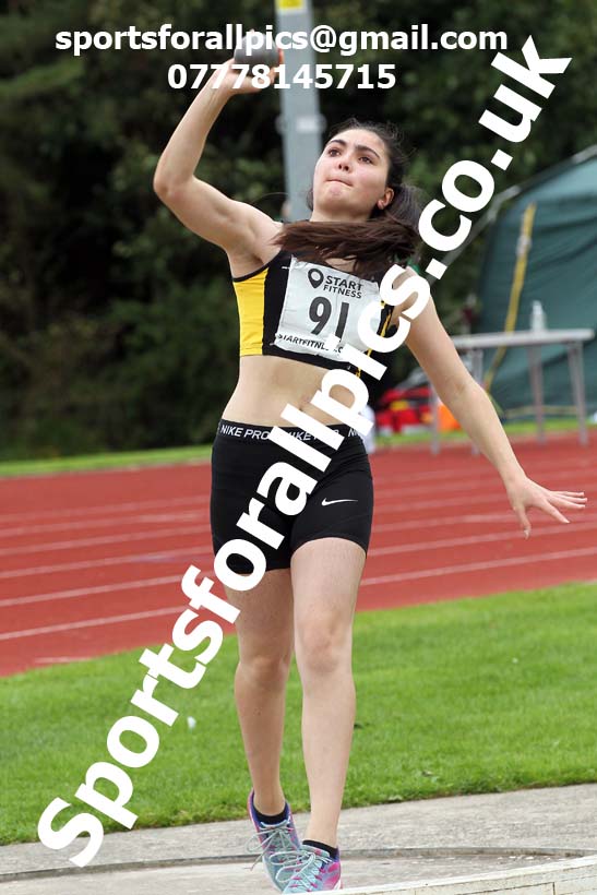 Shot putt, NECAA Open Meeting, Morpeth, Sunday, September 27th. David T. Hewitson/Sports for All Pics